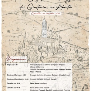 81 ° ANNIVERSARIO DEL SACRIFICIO DELLA BRIGATA "24 MAGGIO" DI GIUSTIZIA E LIBERTA'